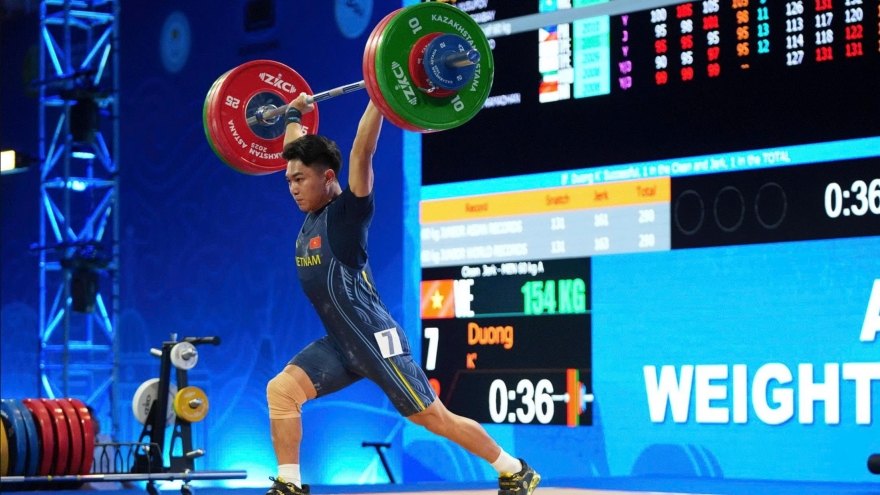 Third place for Vietnam at 2025 Asian Youth & Junior Weightlifting Championships